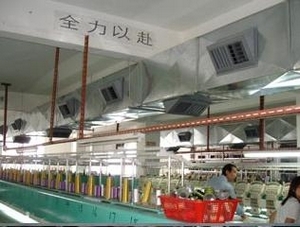 紡織廠安裝冷風機工程案例